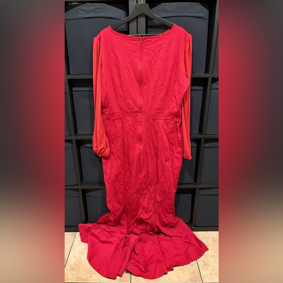 Pinup Couture PUG Deadly Dames Mila Gown In Merlot Size 3XL NWT - Picture 6 of 9